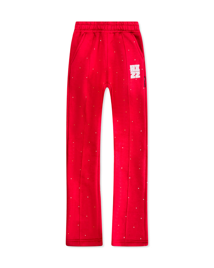 Stud StackJaxx Pants in Red/White