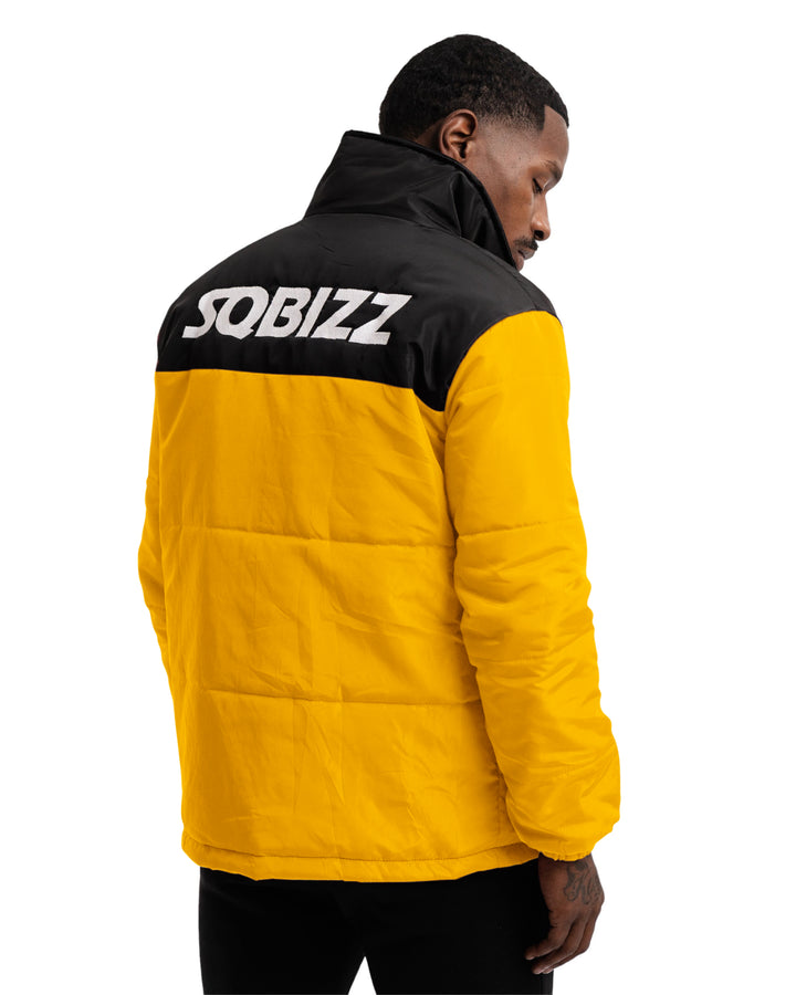 Club Puffer Jacket In Yellow/Black