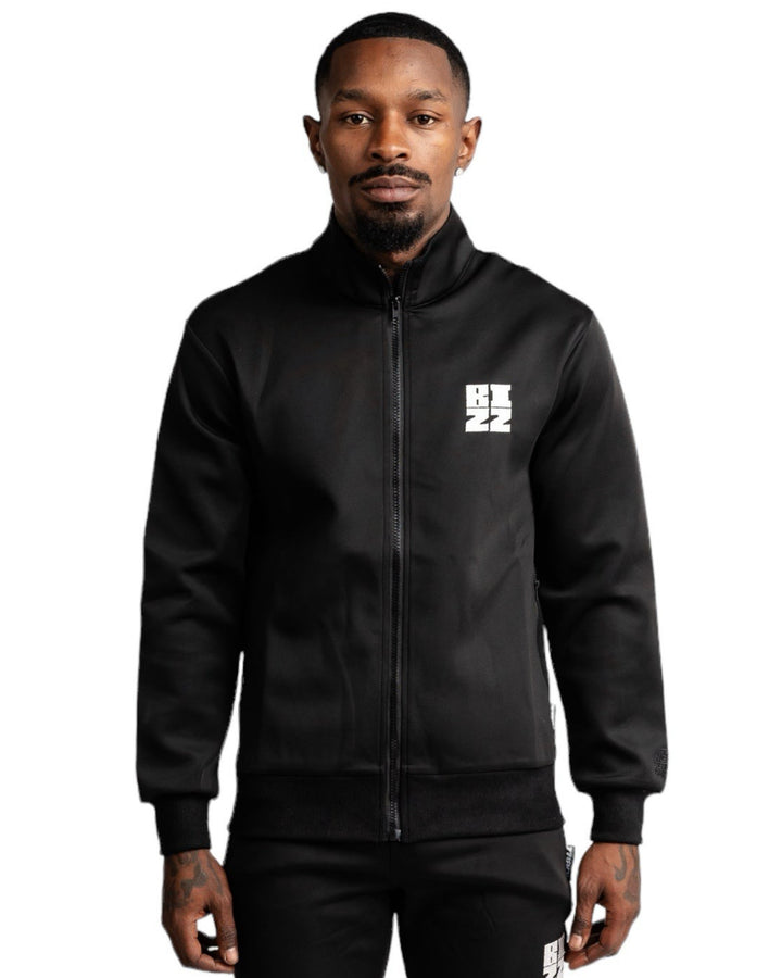 Bizz Track Jacket in Black/White