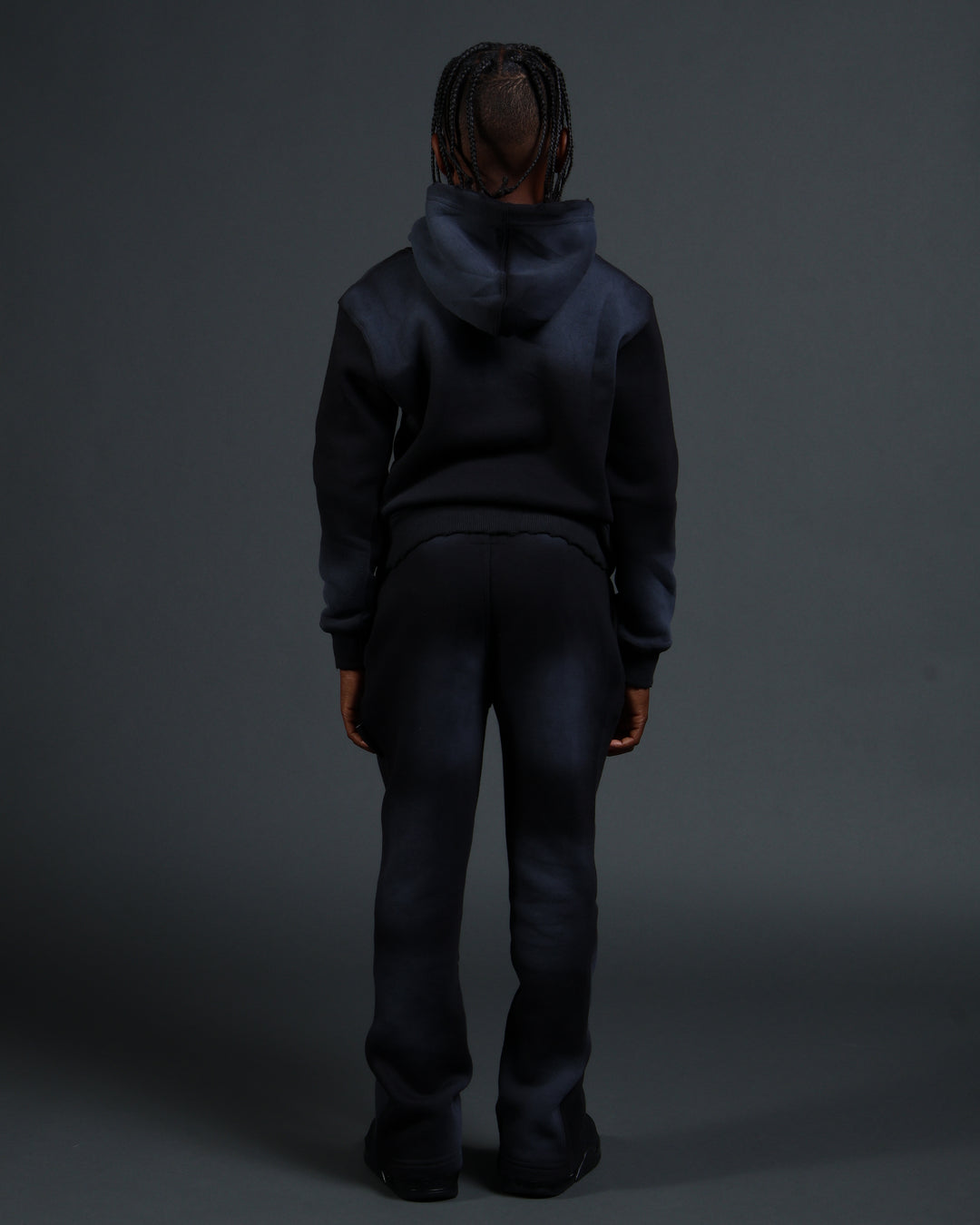 Kids Summit Hoodie in Black/White