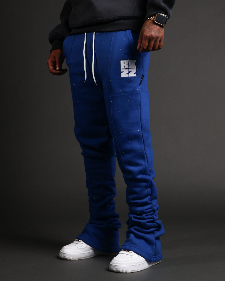 Stud StackJaxx Pants in Royal/White