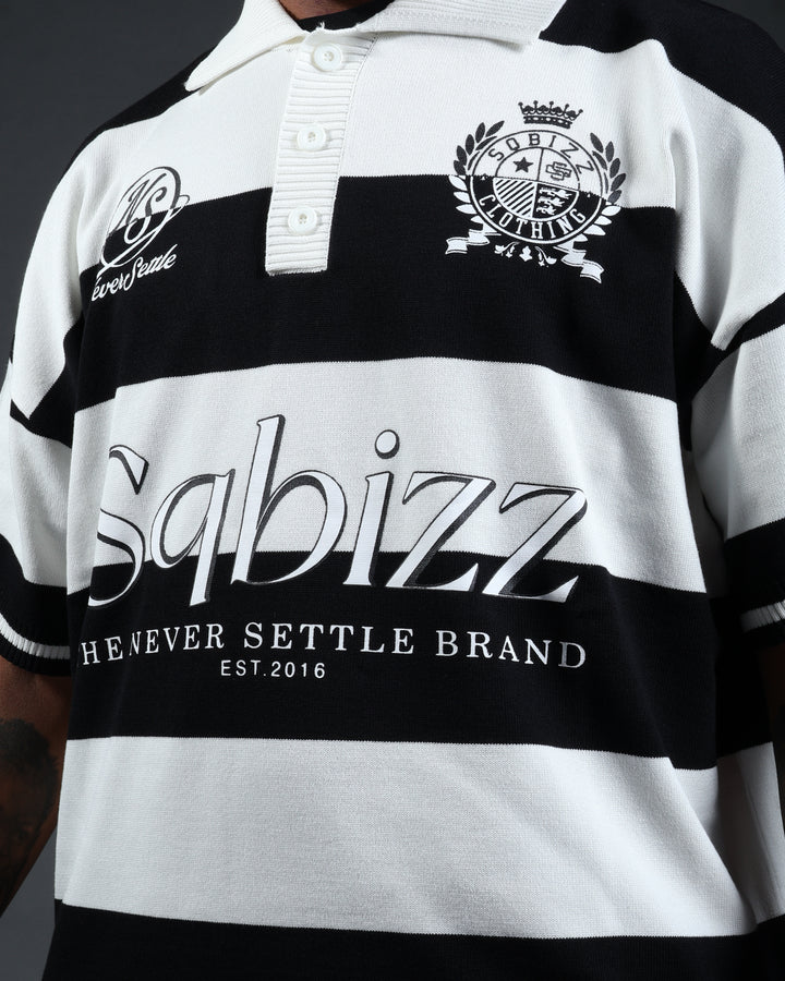 Prestige Polo in Black/White