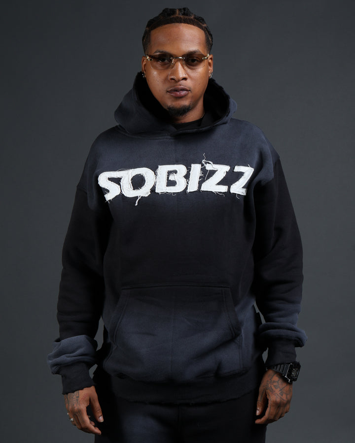 Summit Hoodie in Black/White