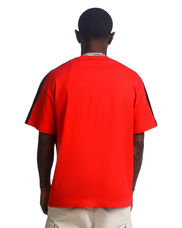 Dash Tee in Red/Black/White