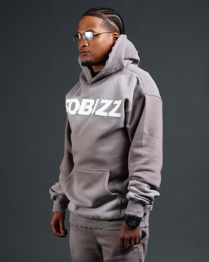 Summit Hoodie in Grey/White