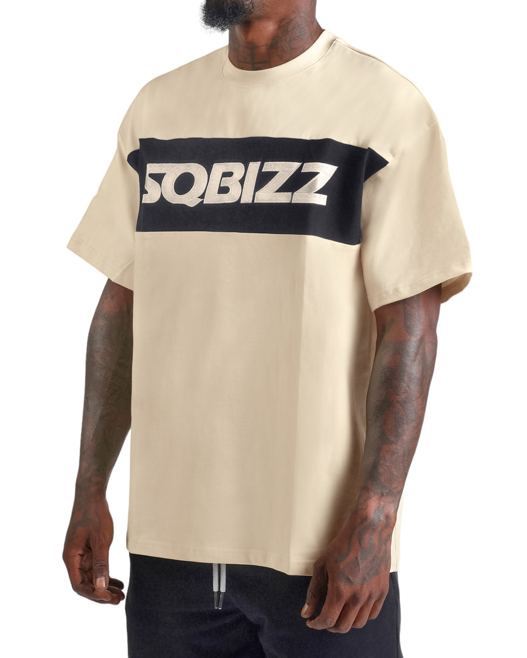 Ace Tee in Cream/Black