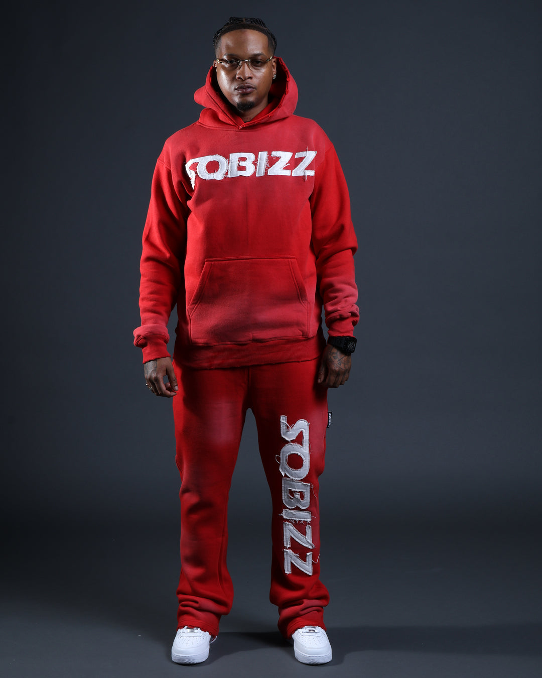 Summit Hoodie in Red/White