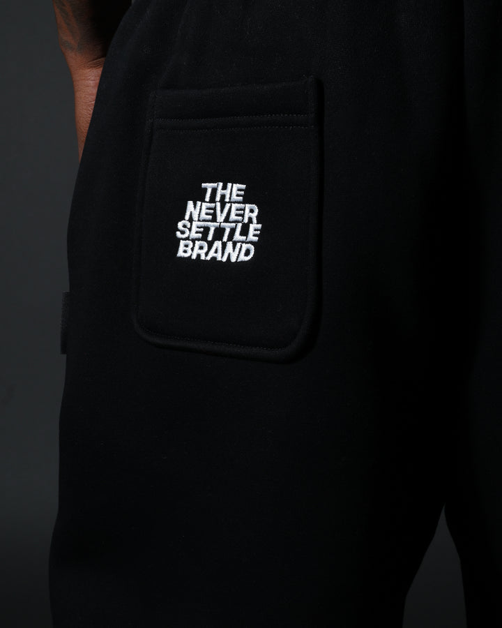 Bizz Sweatpants in Black/White