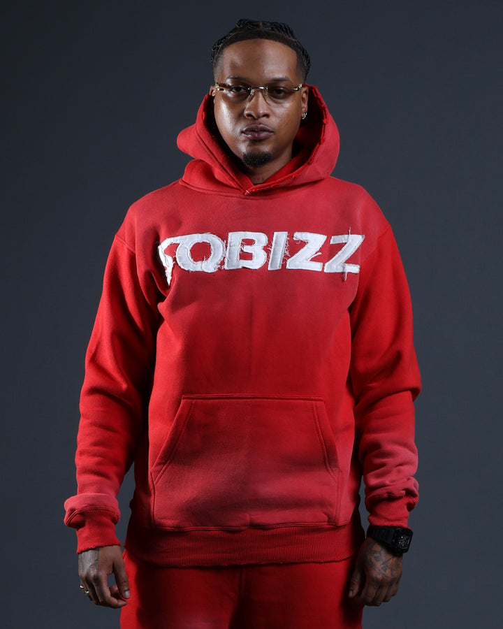 Summit Hoodie in Red/White