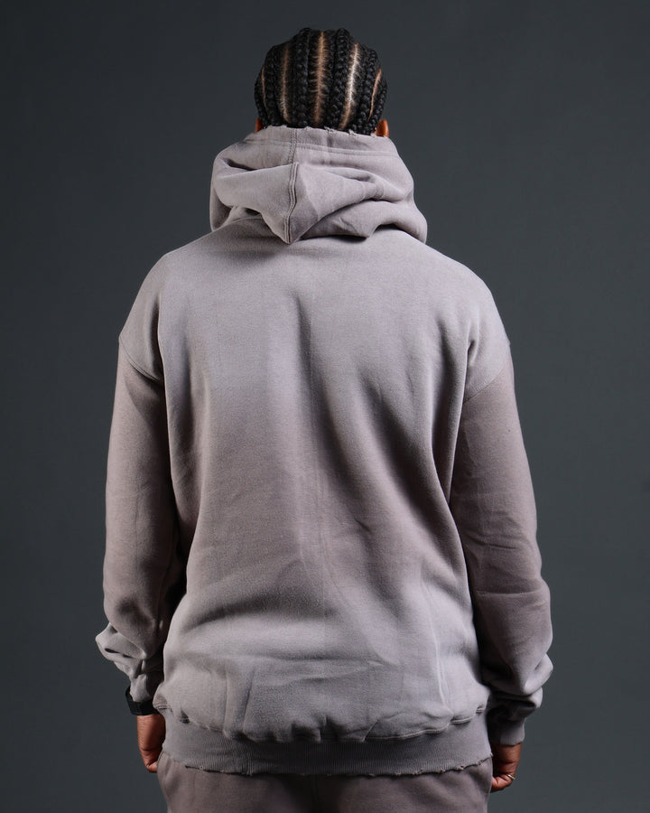 Summit Hoodie in Grey/White