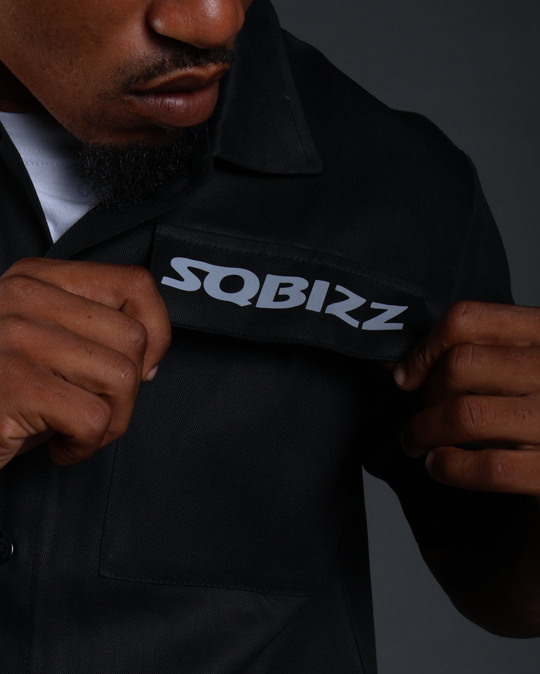 Hussle Work Shirt in Black