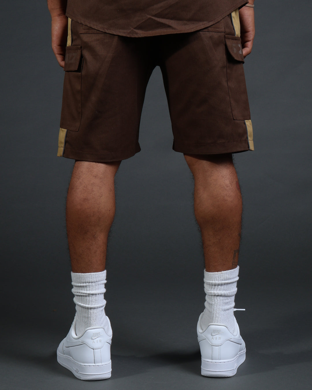 V2 Hussle Shorts in Brown/Khaki