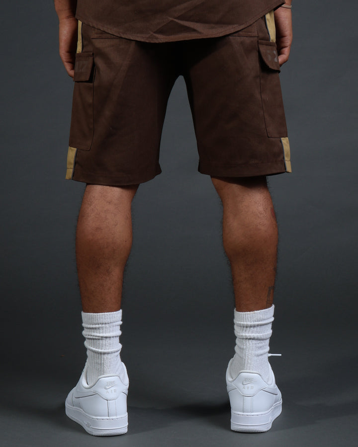 V2 Hussle Shorts in Brown/Khaki