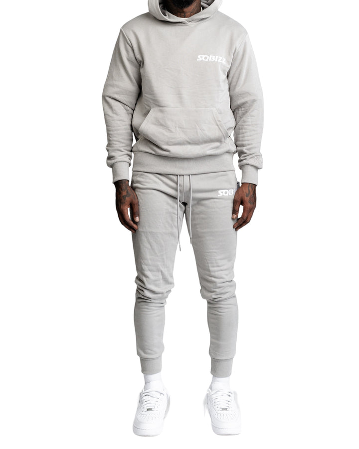 Essential Joggers in Grey/White