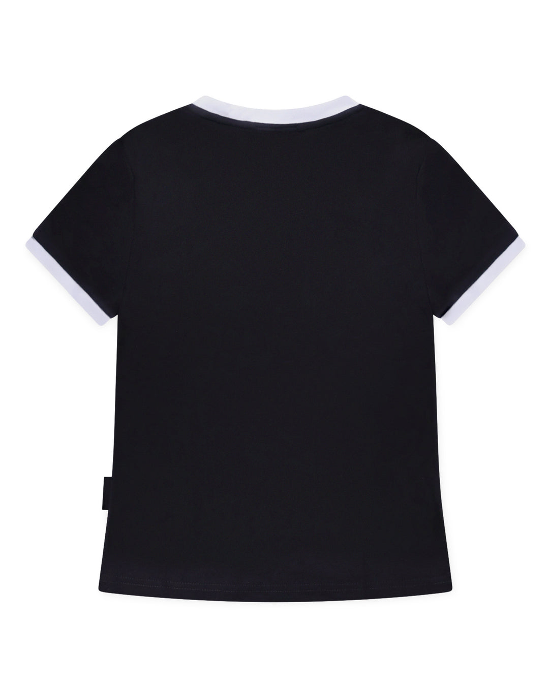 Women Ringer Tee in Black/White