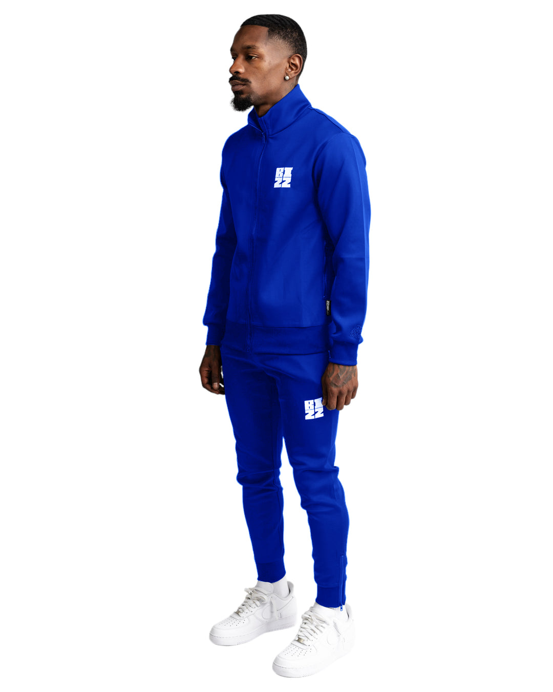 Bizz Tracksuit in Royal/White