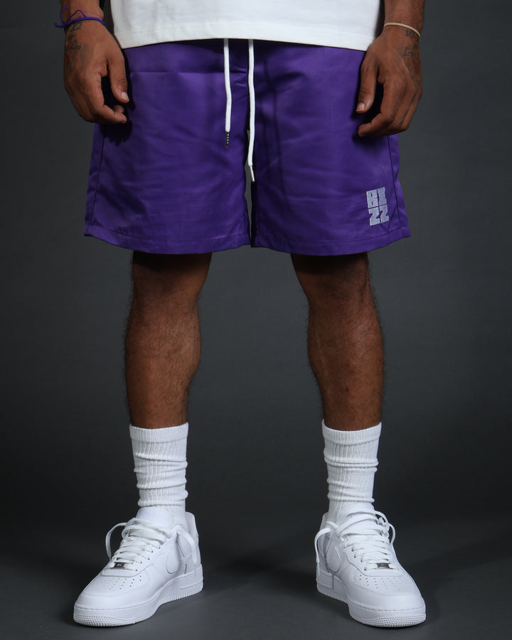 Club Shorts in Purple/White