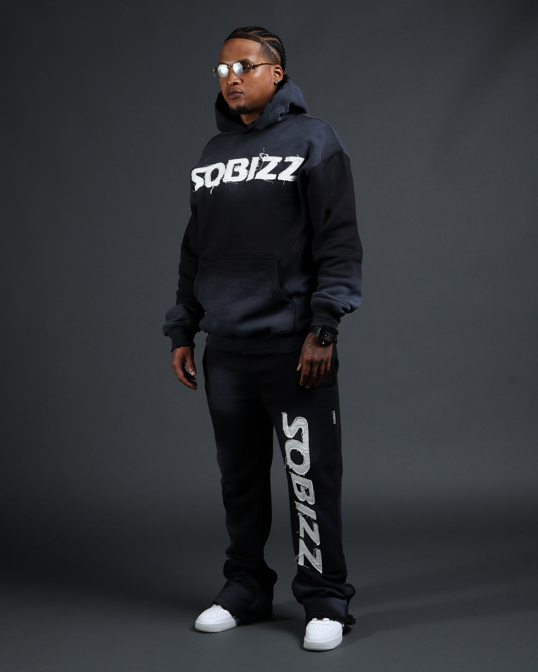 Summit Sweatpants in Black/White