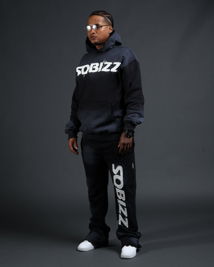 Summit Sweatpants in Black/White