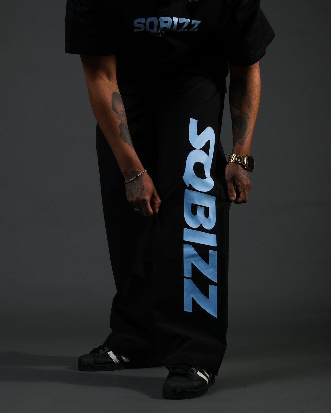 Summit Windpants - Black/Babyblue
