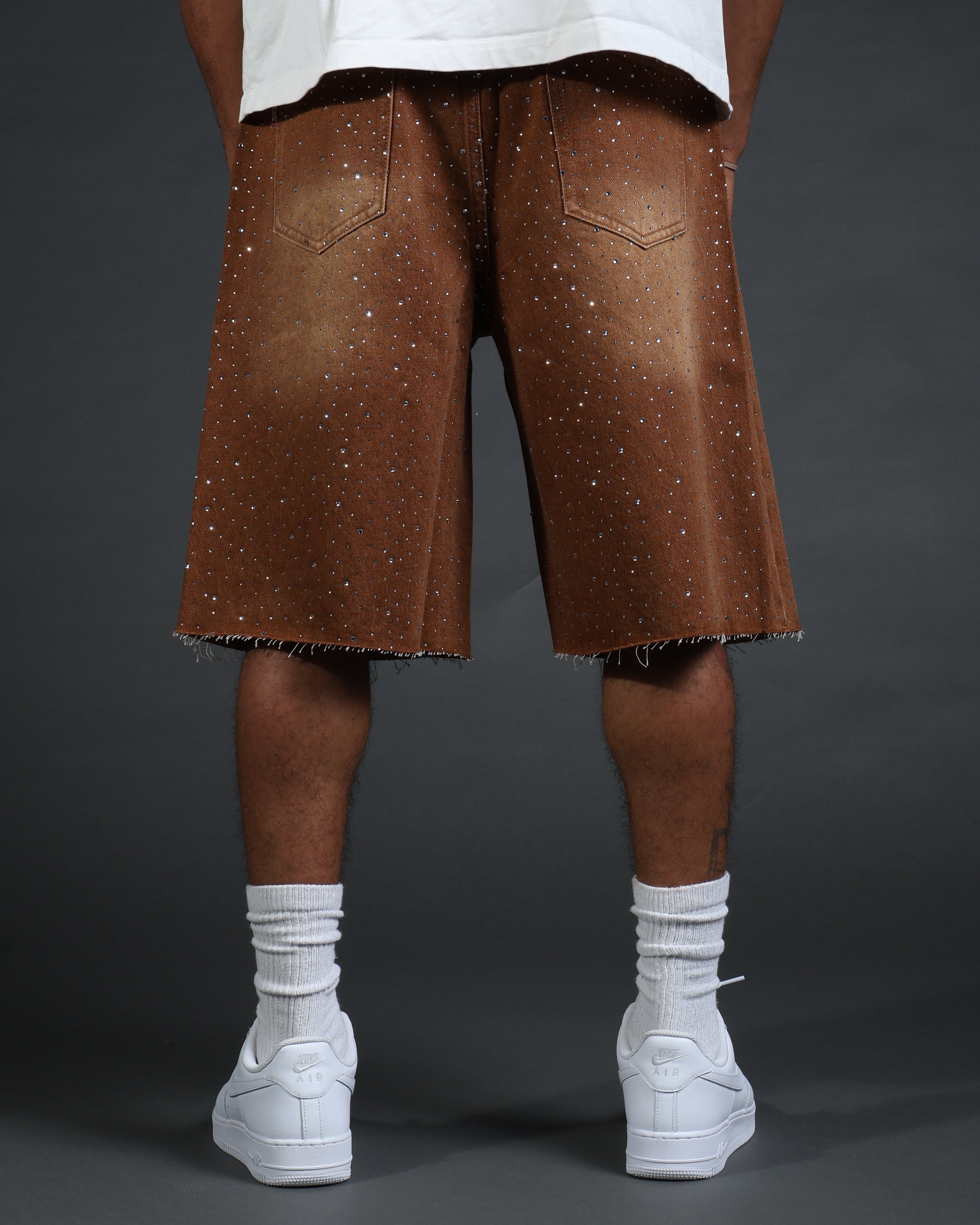 Starlit Jorts in Brown – SQBIZZ