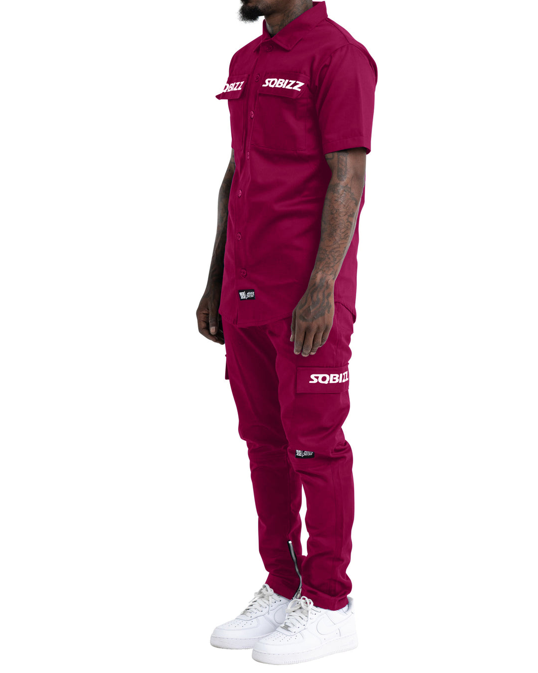 Hussle Set in Maroon