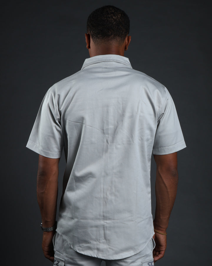Hussle Work Shirt in Grey