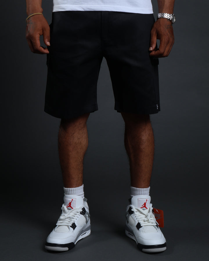 Hussle Work Shorts in Black