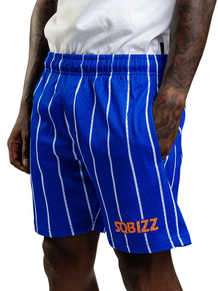 Alumni Shorts in Royal/White/Orange