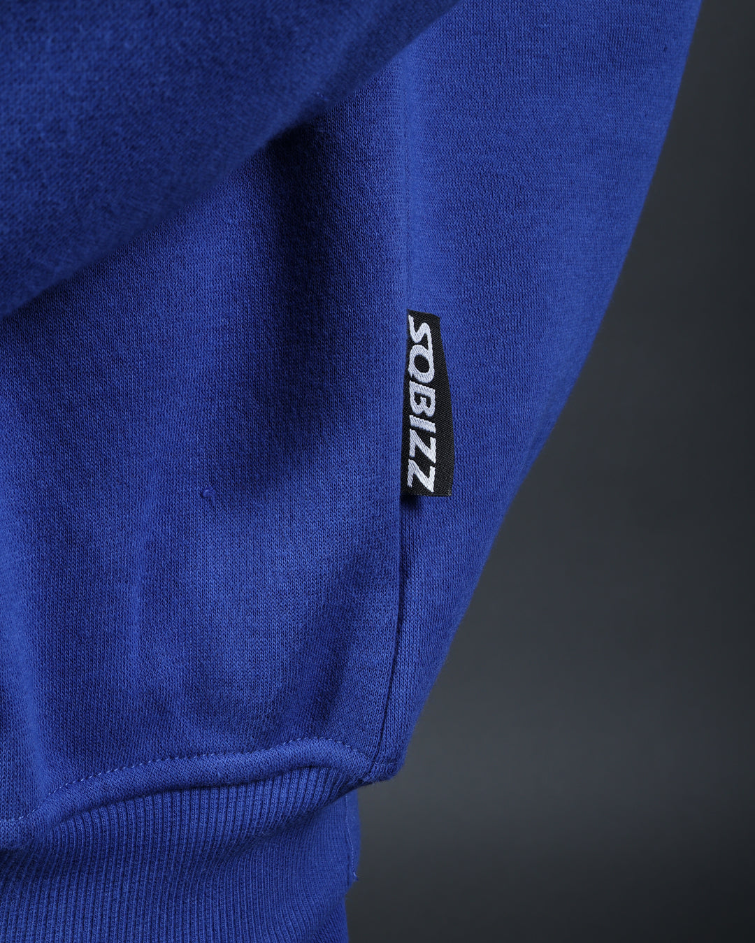 Bizz Zip Hoodie in Royal/White