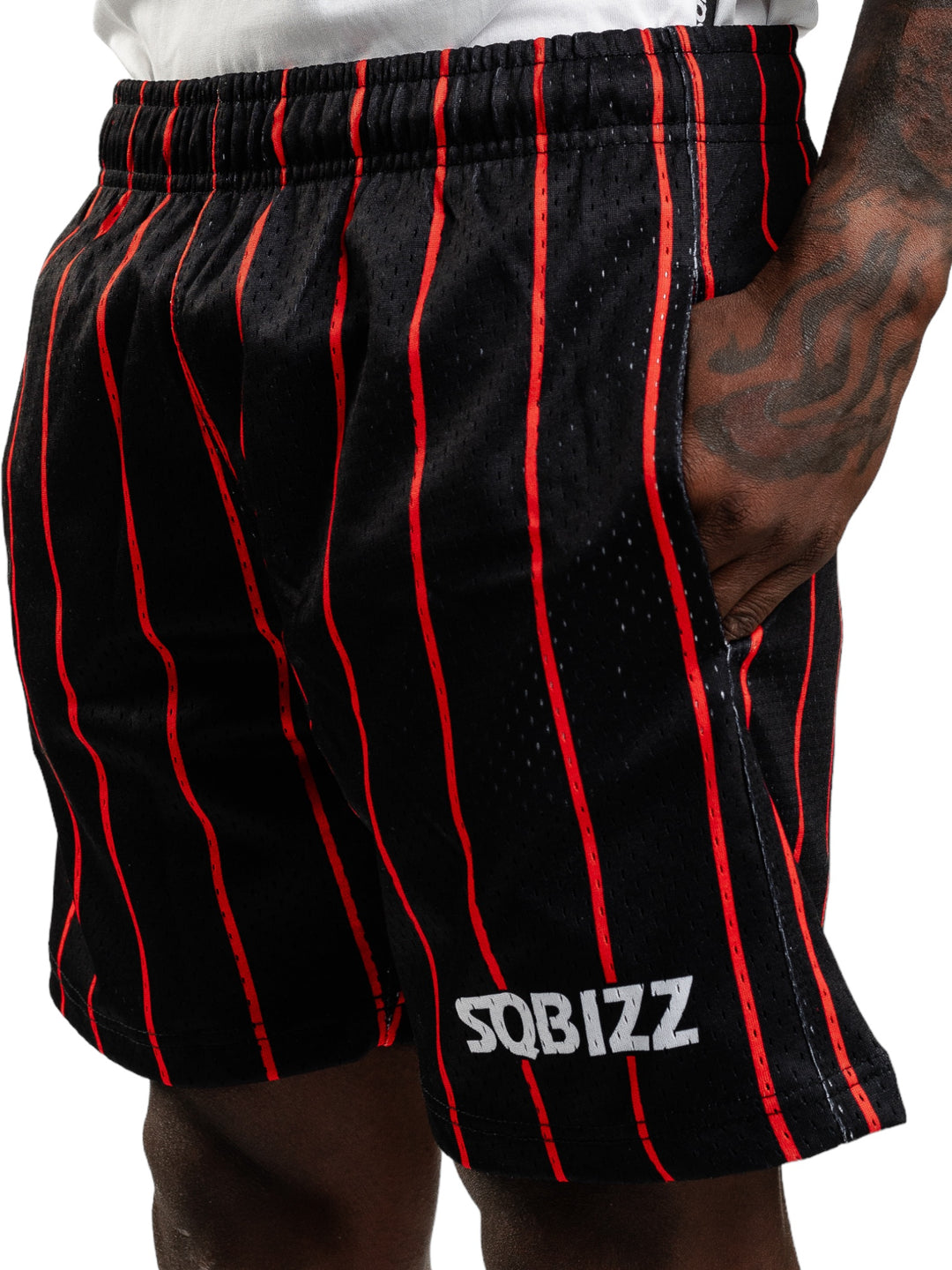 Alumni Shorts in Black/Red/White