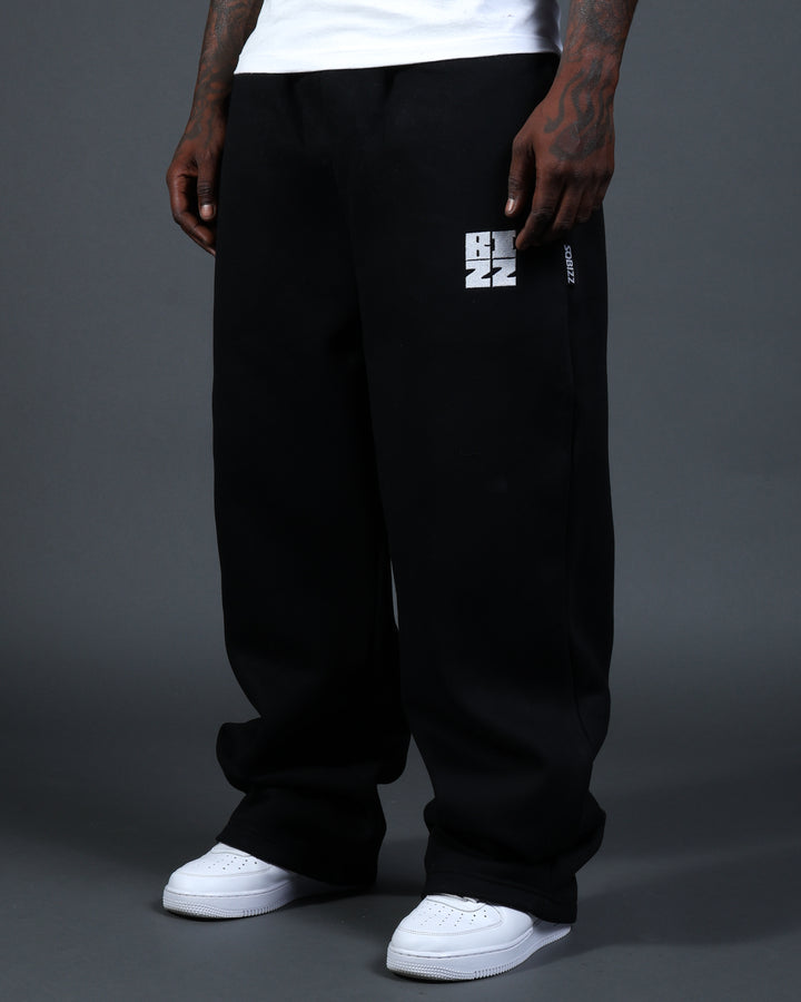 Bizz Sweatpants in Black/White