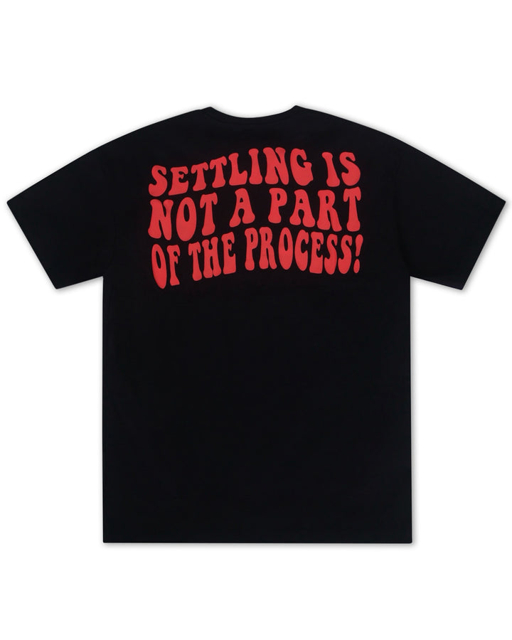 Process Tee in Black/Red