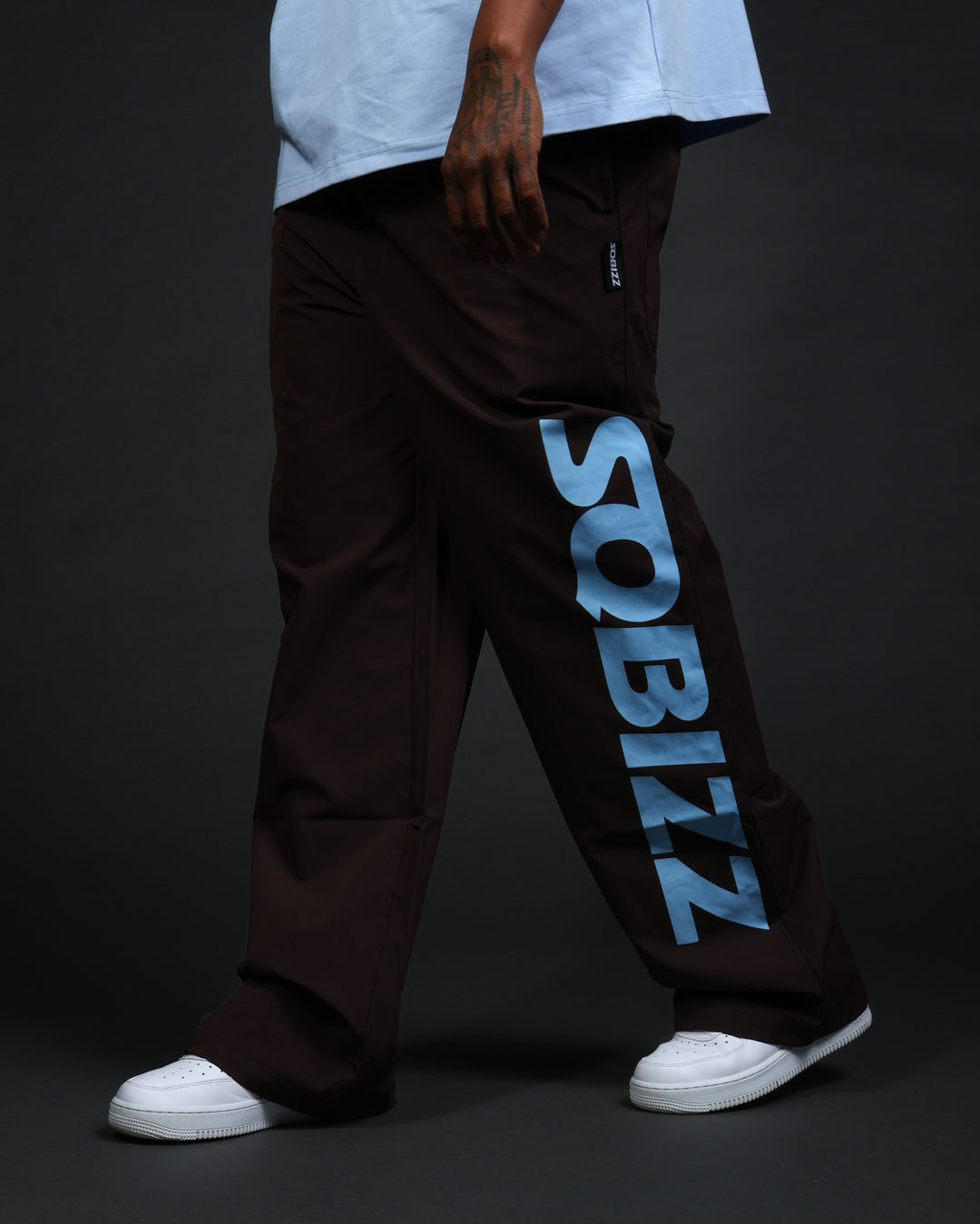 Summit Windpants in Brown/Lightblue
