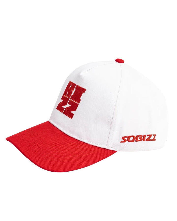 Bizz SnapBack in White/Red