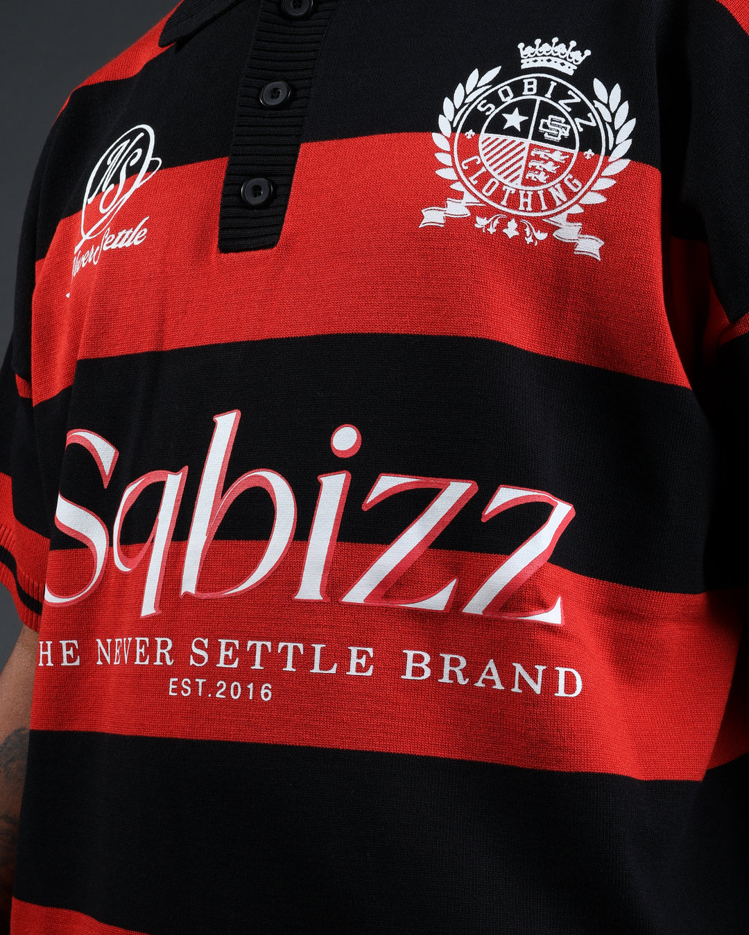 Prestige Polo in Red/Black