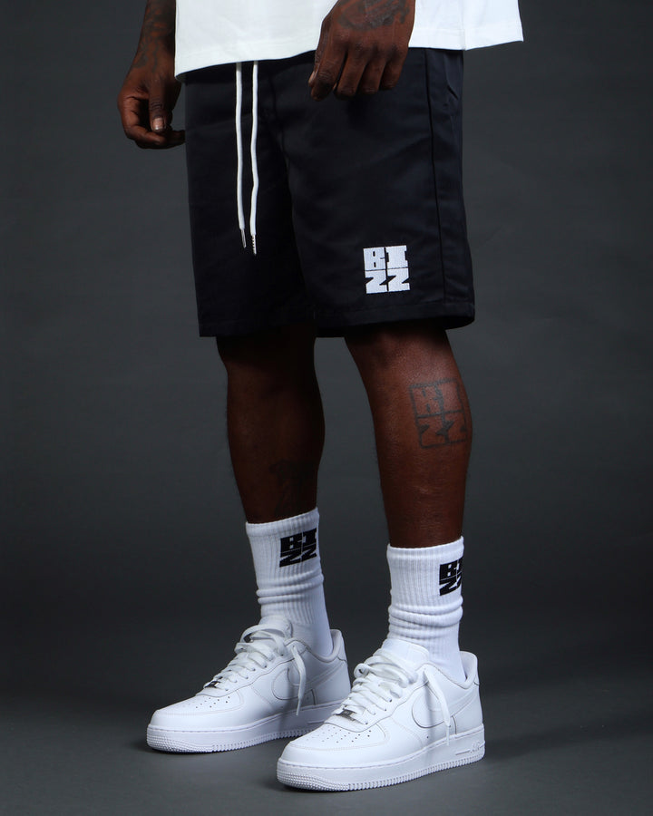 Club Shorts in Black/White