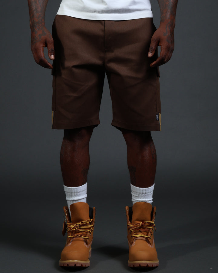 V2 Hussle Shorts in Brown/Khaki