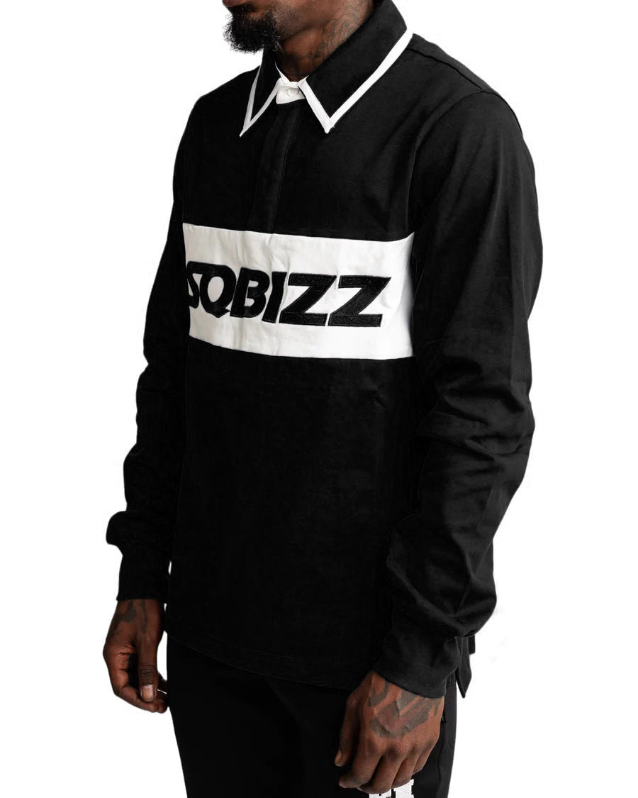 Ace Polo in Black/White