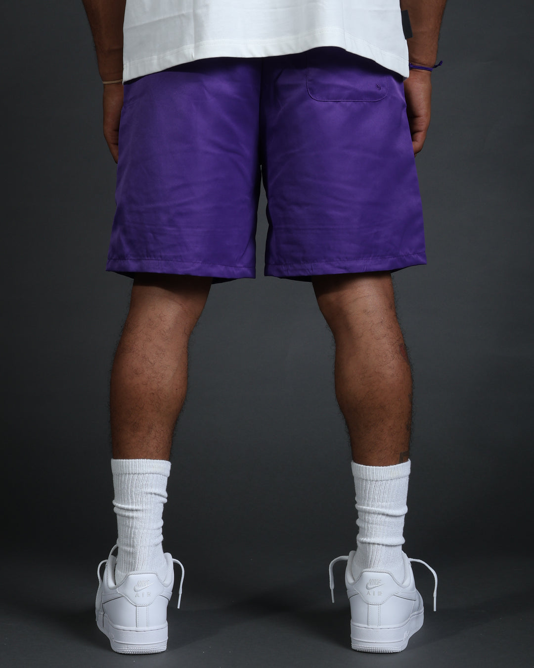 Club Shorts in Purple/White