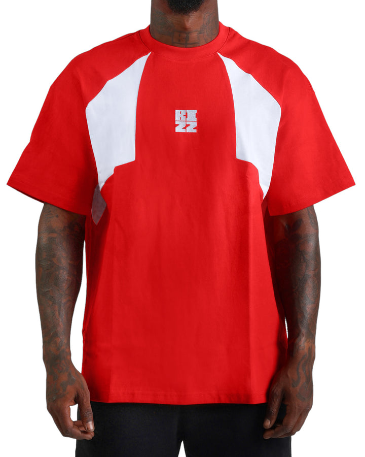 Ville Tee in Red/White