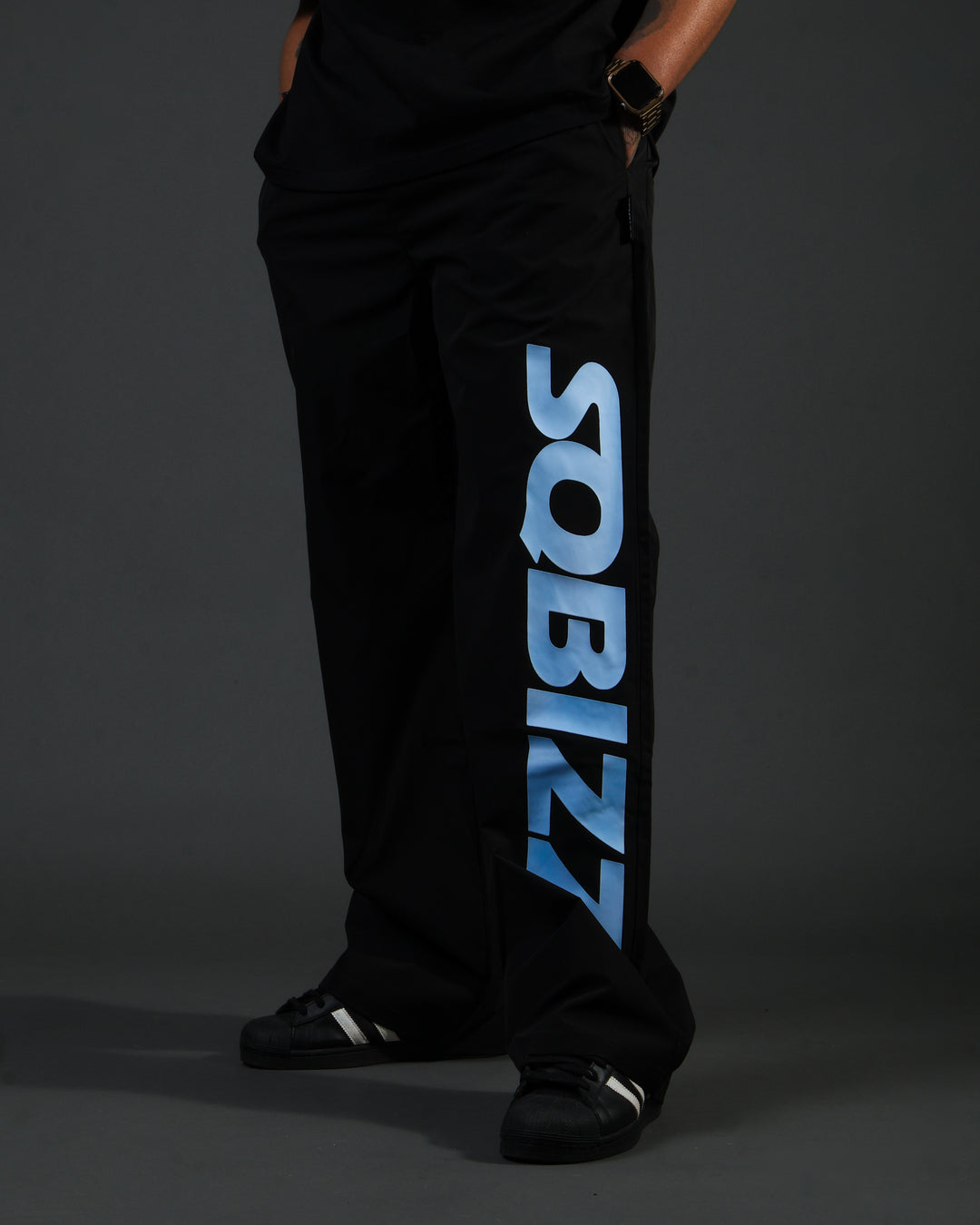 Summit Windpants - Black/Babyblue