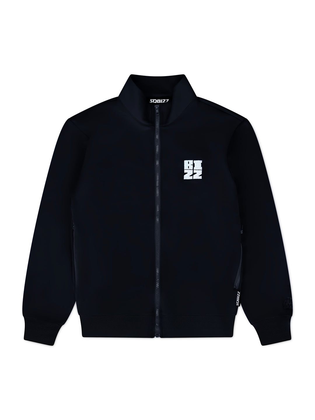 Bizz Track Jacket in Black/White