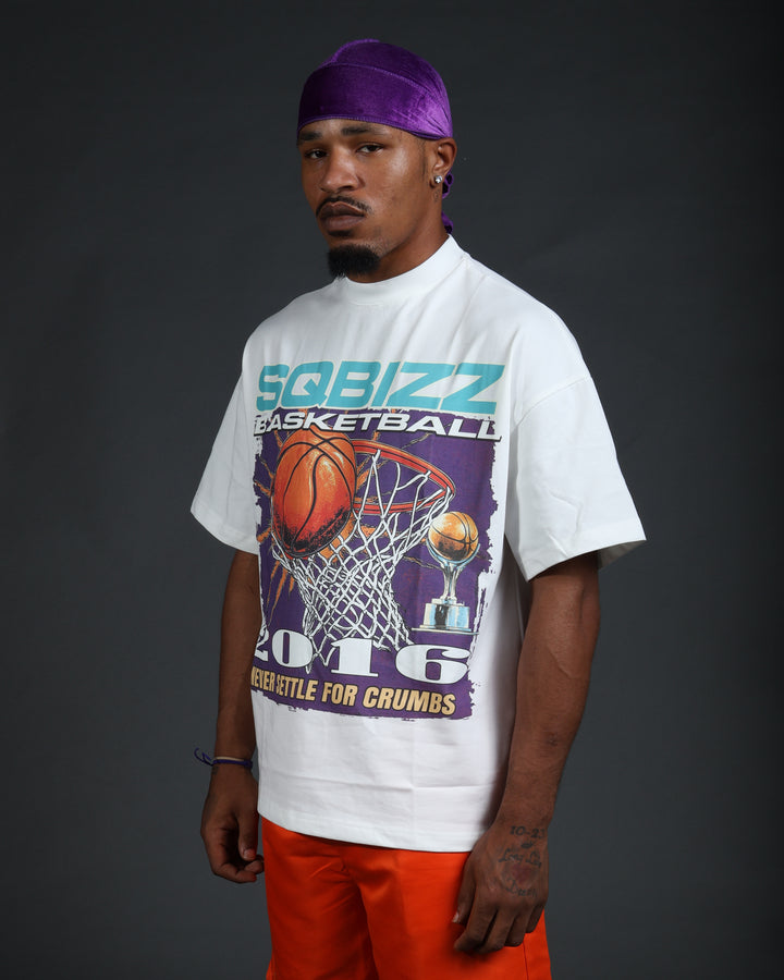Above The Rim Tee in White