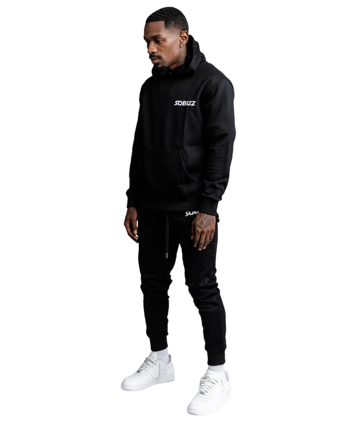 Essential Hoodie in Black/White