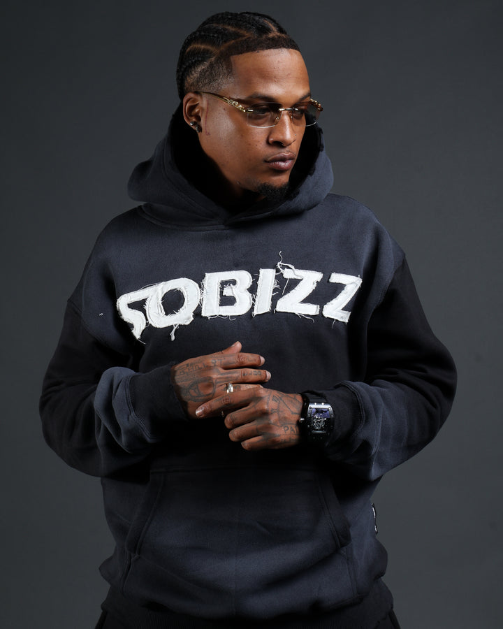 Summit Hoodie in Black/White