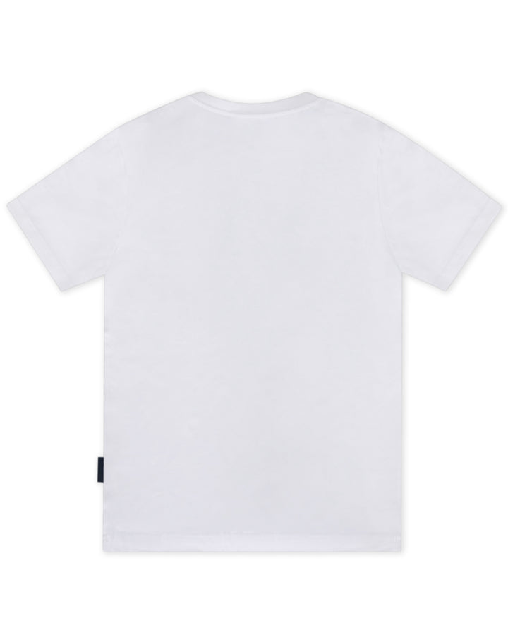 Bizz Tee in White/Black