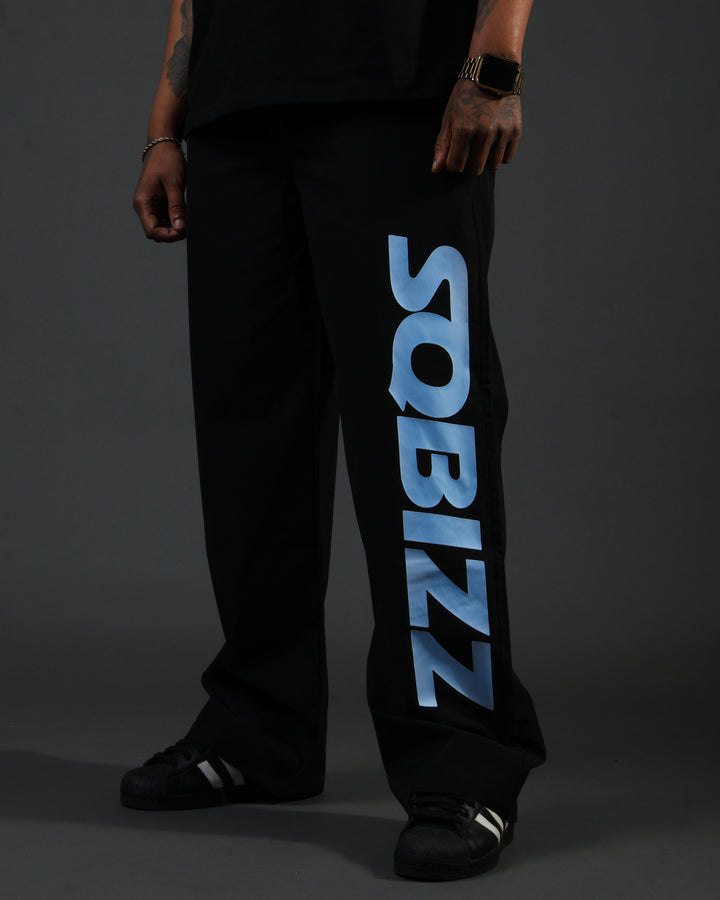 Summit Windpants - Black/Babyblue