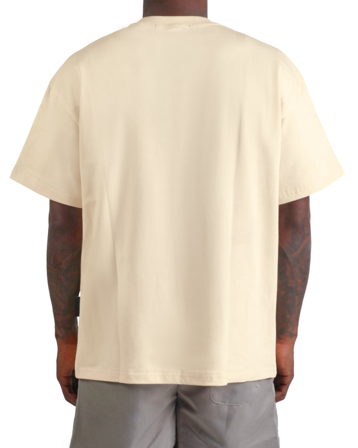 Ace Tee in Cream/Darkgrey