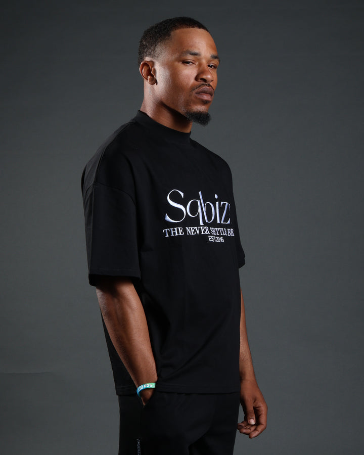 Prestige Tee in Black/White